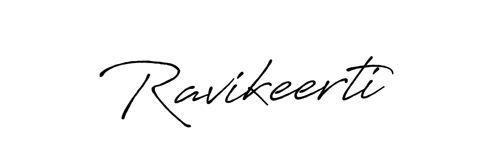 How to make Ravikeerti name signature. Use Antro_Vectra_Bolder style for creating short signs online. This is the latest handwritten sign. Ravikeerti signature style 7 images and pictures png