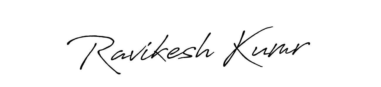 Ravikesh Kumr stylish signature style. Best Handwritten Sign (Antro_Vectra_Bolder) for my name. Handwritten Signature Collection Ideas for my name Ravikesh Kumr. Ravikesh Kumr signature style 7 images and pictures png