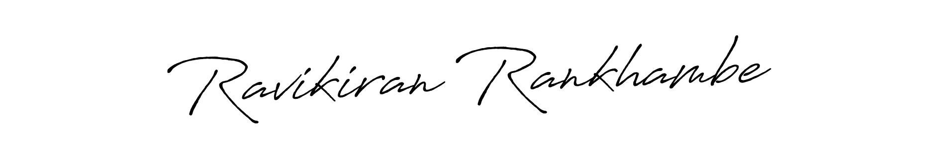 Ravikiran Rankhambe stylish signature style. Best Handwritten Sign (Antro_Vectra_Bolder) for my name. Handwritten Signature Collection Ideas for my name Ravikiran Rankhambe. Ravikiran Rankhambe signature style 7 images and pictures png