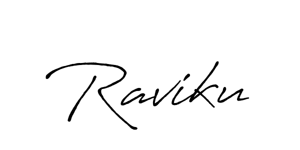 How to make Raviku signature? Antro_Vectra_Bolder is a professional autograph style. Create handwritten signature for Raviku name. Raviku signature style 7 images and pictures png