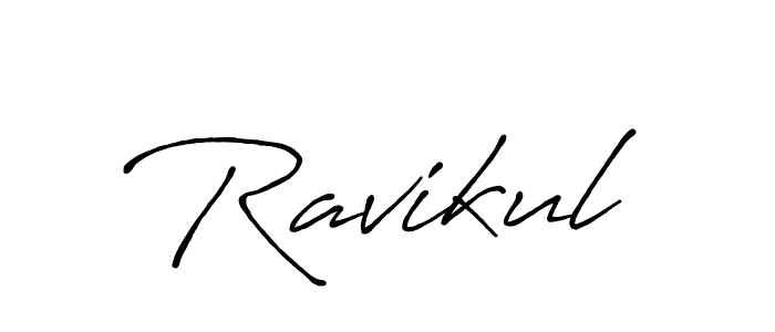 Create a beautiful signature design for name Ravikul. With this signature (Antro_Vectra_Bolder) fonts, you can make a handwritten signature for free. Ravikul signature style 7 images and pictures png