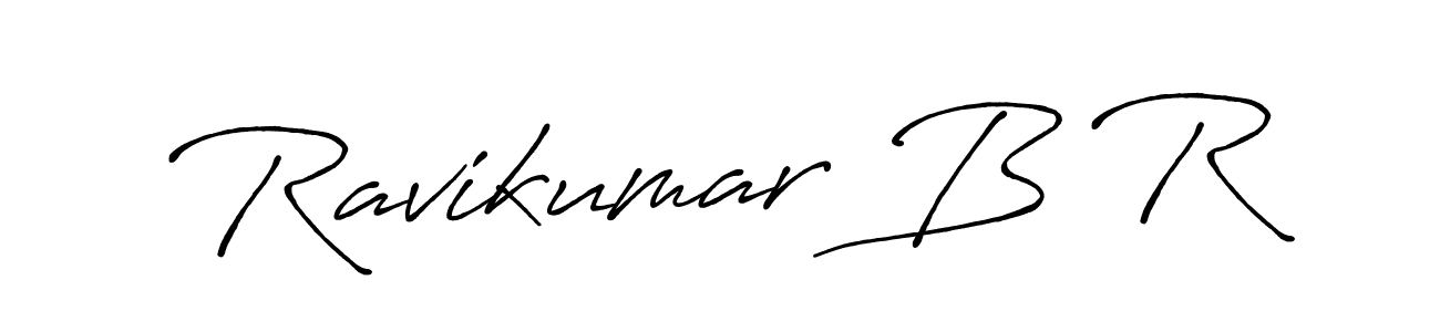 Create a beautiful signature design for name Ravikumar B R. With this signature (Antro_Vectra_Bolder) fonts, you can make a handwritten signature for free. Ravikumar B R signature style 7 images and pictures png