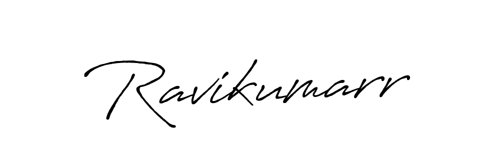 Create a beautiful signature design for name Ravikumarr. With this signature (Antro_Vectra_Bolder) fonts, you can make a handwritten signature for free. Ravikumarr signature style 7 images and pictures png
