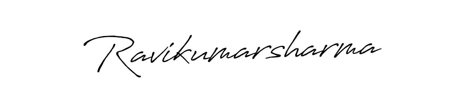 Also we have Ravikumarsharma name is the best signature style. Create professional handwritten signature collection using Antro_Vectra_Bolder autograph style. Ravikumarsharma signature style 7 images and pictures png