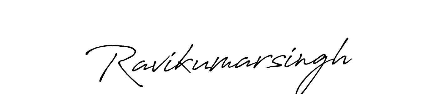 Also we have Ravikumarsingh name is the best signature style. Create professional handwritten signature collection using Antro_Vectra_Bolder autograph style. Ravikumarsingh signature style 7 images and pictures png
