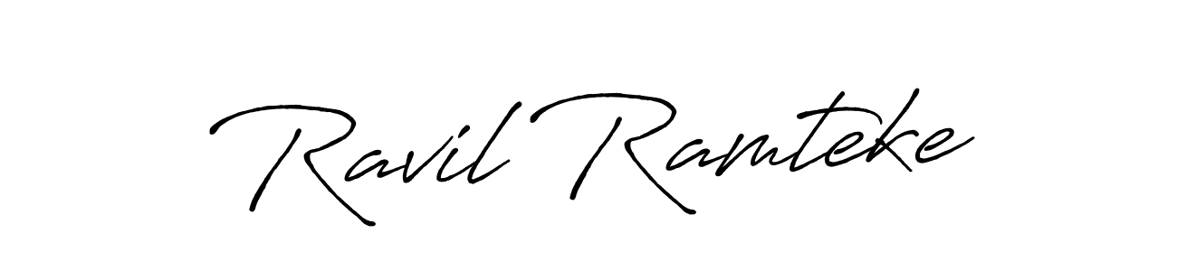 Also You can easily find your signature by using the search form. We will create Ravil Ramteke name handwritten signature images for you free of cost using Antro_Vectra_Bolder sign style. Ravil Ramteke signature style 7 images and pictures png