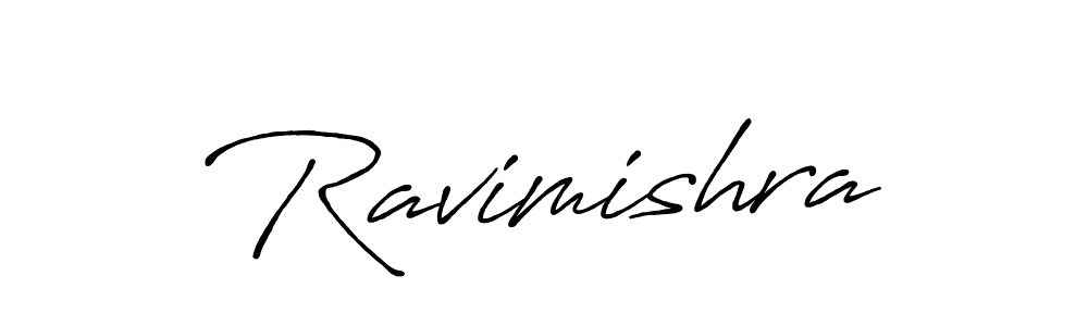 Design your own signature with our free online signature maker. With this signature software, you can create a handwritten (Antro_Vectra_Bolder) signature for name Ravimishra. Ravimishra signature style 7 images and pictures png