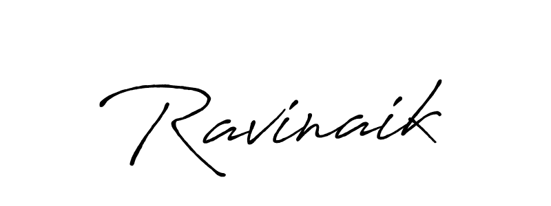 Design your own signature with our free online signature maker. With this signature software, you can create a handwritten (Antro_Vectra_Bolder) signature for name Ravinaik. Ravinaik signature style 7 images and pictures png