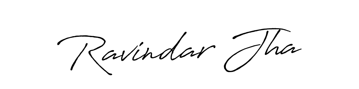 Antro_Vectra_Bolder is a professional signature style that is perfect for those who want to add a touch of class to their signature. It is also a great choice for those who want to make their signature more unique. Get Ravindar Jha name to fancy signature for free. Ravindar Jha signature style 7 images and pictures png