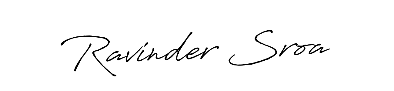 Also You can easily find your signature by using the search form. We will create Ravinder Sroa name handwritten signature images for you free of cost using Antro_Vectra_Bolder sign style. Ravinder Sroa signature style 7 images and pictures png