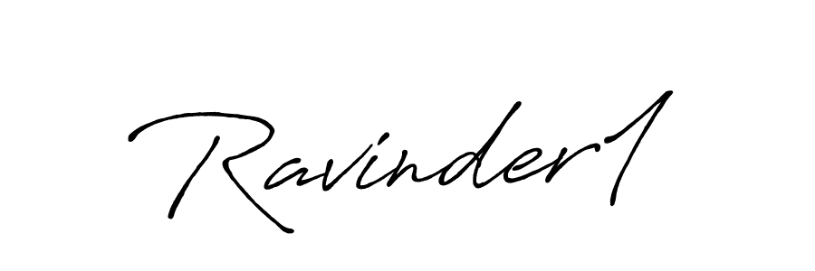 Design your own signature with our free online signature maker. With this signature software, you can create a handwritten (Antro_Vectra_Bolder) signature for name Ravinder1. Ravinder1 signature style 7 images and pictures png