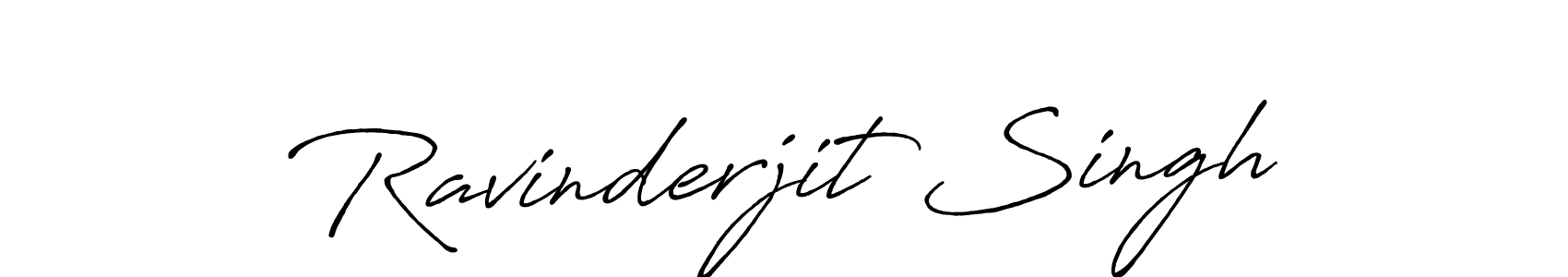 Create a beautiful signature design for name Ravinderjit Singh. With this signature (Antro_Vectra_Bolder) fonts, you can make a handwritten signature for free. Ravinderjit Singh signature style 7 images and pictures png
