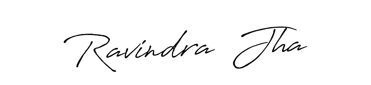 Similarly Antro_Vectra_Bolder is the best handwritten signature design. Signature creator online .You can use it as an online autograph creator for name Ravindra  Jha. Ravindra  Jha signature style 7 images and pictures png