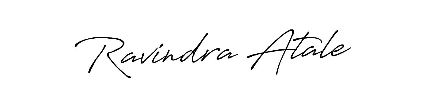 Create a beautiful signature design for name Ravindra Atale. With this signature (Antro_Vectra_Bolder) fonts, you can make a handwritten signature for free. Ravindra Atale signature style 7 images and pictures png