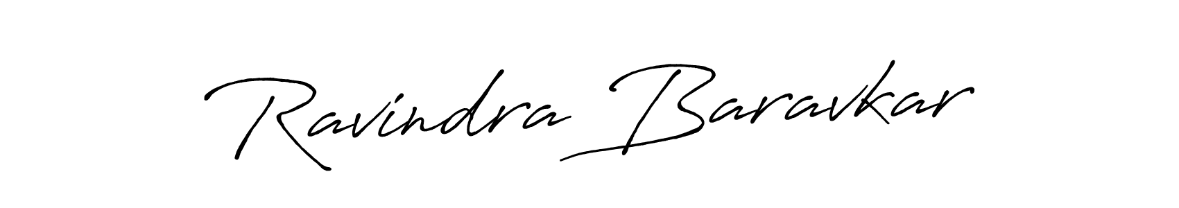 Make a beautiful signature design for name Ravindra Baravkar. With this signature (Antro_Vectra_Bolder) style, you can create a handwritten signature for free. Ravindra Baravkar signature style 7 images and pictures png