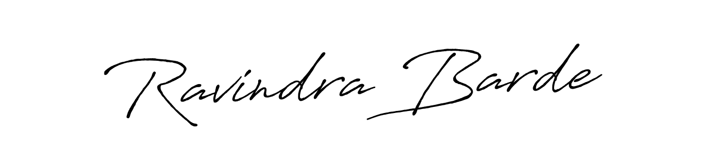 Ravindra Barde stylish signature style. Best Handwritten Sign (Antro_Vectra_Bolder) for my name. Handwritten Signature Collection Ideas for my name Ravindra Barde. Ravindra Barde signature style 7 images and pictures png