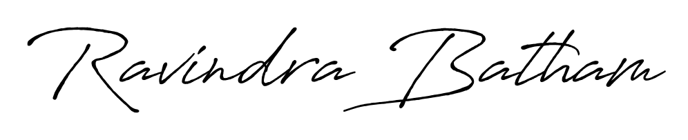 Discover the perfect balance of readability and style for Ravindra Batham with Antro_Vectra_Bolder font. Create your dream signature today. Ravindra Batham signature style 7 images and pictures png