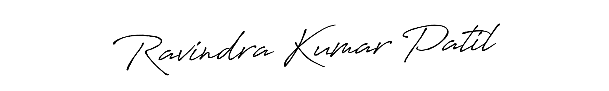 Create a beautiful signature design for name Ravindra Kumar Patil. With this signature (Antro_Vectra_Bolder) fonts, you can make a handwritten signature for free. Ravindra Kumar Patil signature style 7 images and pictures png