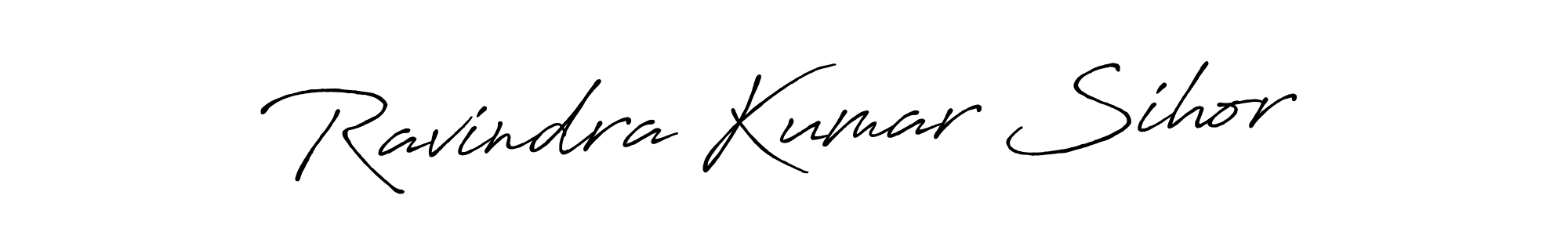 Antro_Vectra_Bolder is a professional signature style that is perfect for those who want to add a touch of class to their signature. It is also a great choice for those who want to make their signature more unique. Get Ravindra Kumar Sihor name to fancy signature for free. Ravindra Kumar Sihor signature style 7 images and pictures png