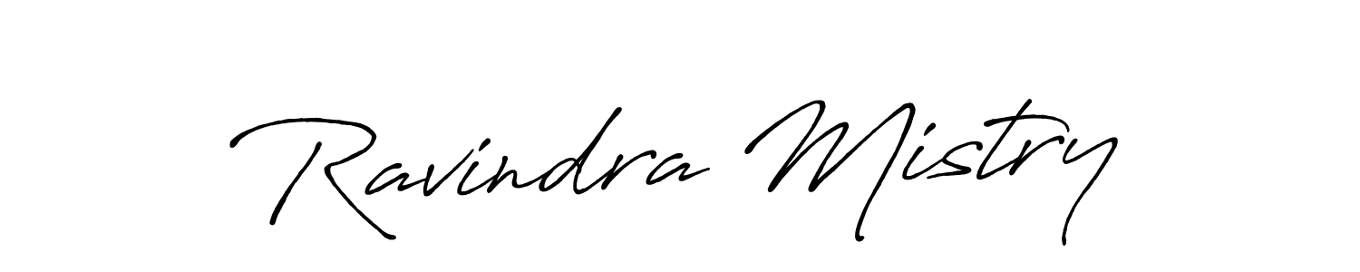 Also You can easily find your signature by using the search form. We will create Ravindra Mistry name handwritten signature images for you free of cost using Antro_Vectra_Bolder sign style. Ravindra Mistry signature style 7 images and pictures png