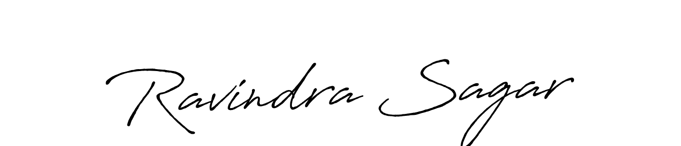 Create a beautiful signature design for name Ravindra Sagar. With this signature (Antro_Vectra_Bolder) fonts, you can make a handwritten signature for free. Ravindra Sagar signature style 7 images and pictures png