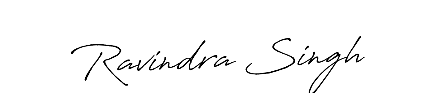 Make a beautiful signature design for name Ravindra Singh. With this signature (Antro_Vectra_Bolder) style, you can create a handwritten signature for free. Ravindra Singh signature style 7 images and pictures png