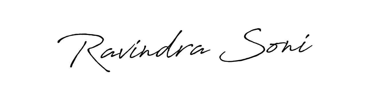 Also we have Ravindra Soni name is the best signature style. Create professional handwritten signature collection using Antro_Vectra_Bolder autograph style. Ravindra Soni signature style 7 images and pictures png