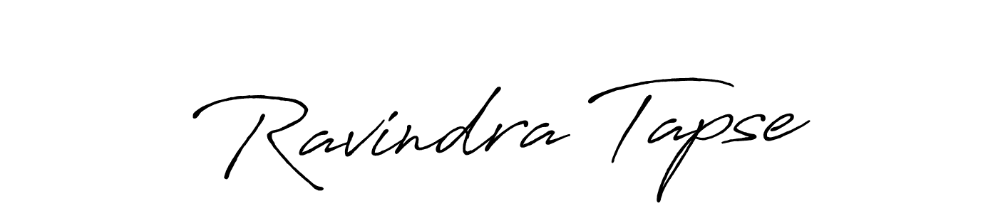 Create a beautiful signature design for name Ravindra Tapse. With this signature (Antro_Vectra_Bolder) fonts, you can make a handwritten signature for free. Ravindra Tapse signature style 7 images and pictures png