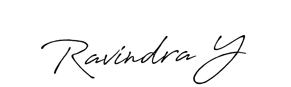 Similarly Antro_Vectra_Bolder is the best handwritten signature design. Signature creator online .You can use it as an online autograph creator for name Ravindra Y. Ravindra Y signature style 7 images and pictures png