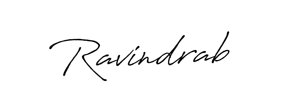 Make a beautiful signature design for name Ravindrab. With this signature (Antro_Vectra_Bolder) style, you can create a handwritten signature for free. Ravindrab signature style 7 images and pictures png