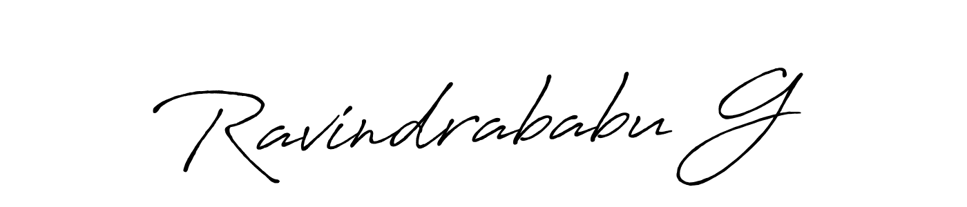 You should practise on your own different ways (Antro_Vectra_Bolder) to write your name (Ravindrababu G) in signature. don't let someone else do it for you. Ravindrababu G signature style 7 images and pictures png