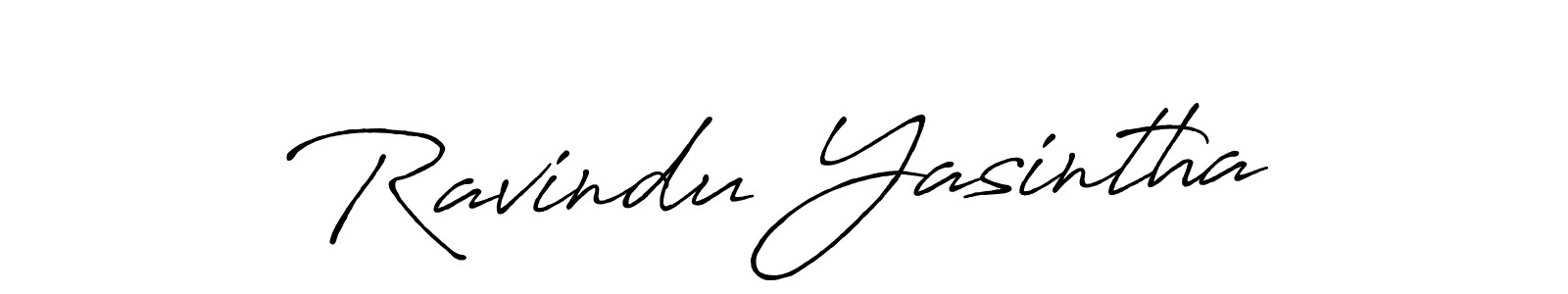 Antro_Vectra_Bolder is a professional signature style that is perfect for those who want to add a touch of class to their signature. It is also a great choice for those who want to make their signature more unique. Get Ravindu Yasintha name to fancy signature for free. Ravindu Yasintha signature style 7 images and pictures png