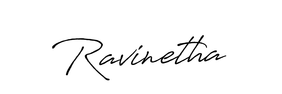 Create a beautiful signature design for name Ravinetha. With this signature (Antro_Vectra_Bolder) fonts, you can make a handwritten signature for free. Ravinetha signature style 7 images and pictures png