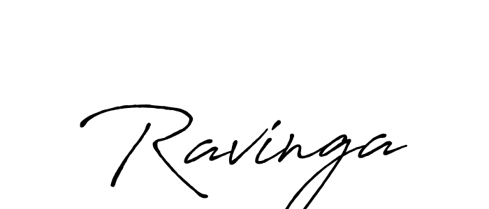 Create a beautiful signature design for name Ravinga. With this signature (Antro_Vectra_Bolder) fonts, you can make a handwritten signature for free. Ravinga signature style 7 images and pictures png