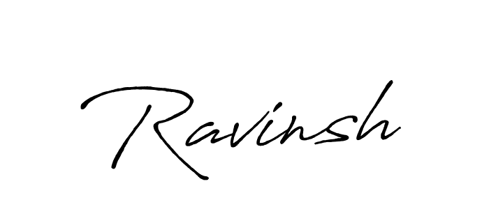 Design your own signature with our free online signature maker. With this signature software, you can create a handwritten (Antro_Vectra_Bolder) signature for name Ravinsh. Ravinsh signature style 7 images and pictures png