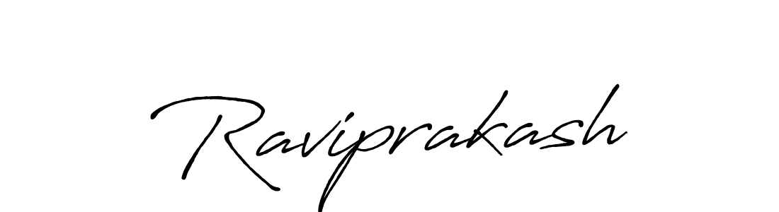 Raviprakash stylish signature style. Best Handwritten Sign (Antro_Vectra_Bolder) for my name. Handwritten Signature Collection Ideas for my name Raviprakash. Raviprakash signature style 7 images and pictures png