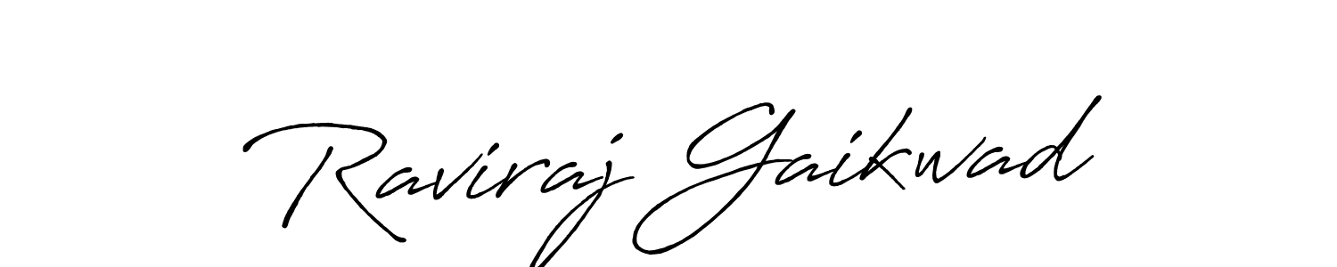 Design your own signature with our free online signature maker. With this signature software, you can create a handwritten (Antro_Vectra_Bolder) signature for name Raviraj Gaikwad. Raviraj Gaikwad signature style 7 images and pictures png