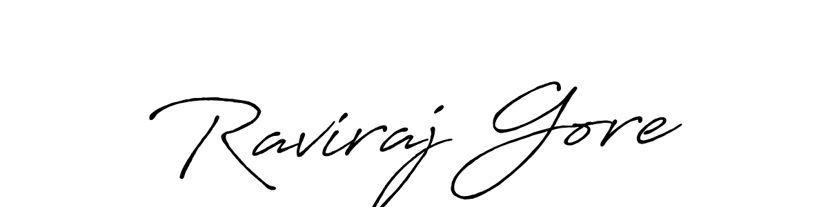 It looks lik you need a new signature style for name Raviraj Gore. Design unique handwritten (Antro_Vectra_Bolder) signature with our free signature maker in just a few clicks. Raviraj Gore signature style 7 images and pictures png