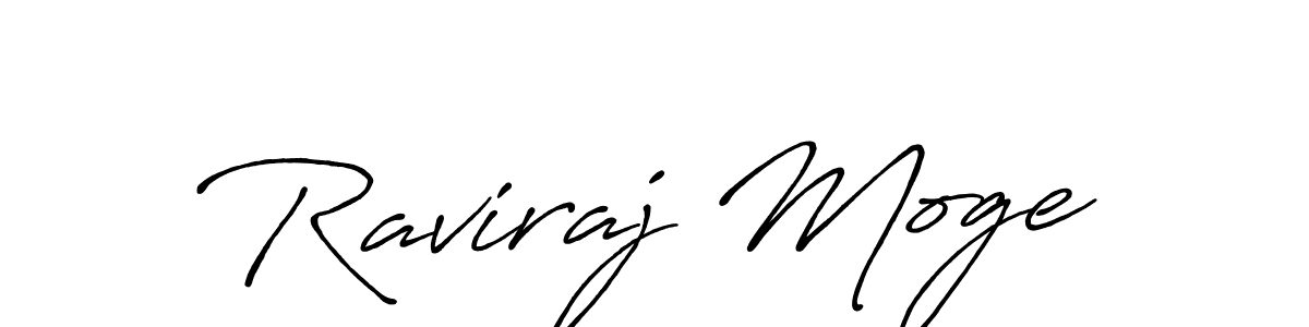 Design your own signature with our free online signature maker. With this signature software, you can create a handwritten (Antro_Vectra_Bolder) signature for name Raviraj Moge. Raviraj Moge signature style 7 images and pictures png