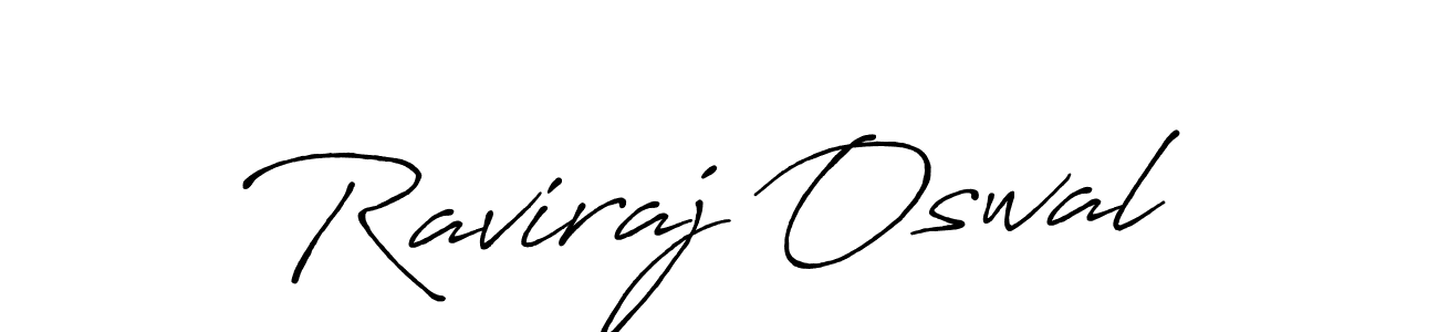 Also we have Raviraj Oswal name is the best signature style. Create professional handwritten signature collection using Antro_Vectra_Bolder autograph style. Raviraj Oswal signature style 7 images and pictures png