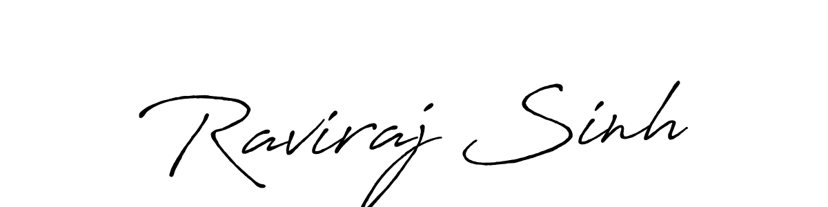 Make a beautiful signature design for name Raviraj Sinh. With this signature (Antro_Vectra_Bolder) style, you can create a handwritten signature for free. Raviraj Sinh signature style 7 images and pictures png