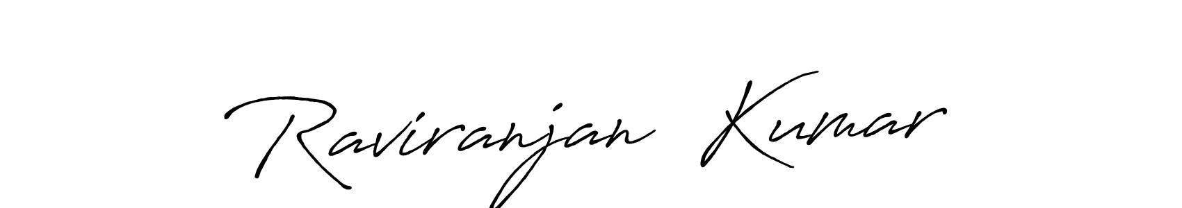 Create a beautiful signature design for name Raviranjan  Kumar. With this signature (Antro_Vectra_Bolder) fonts, you can make a handwritten signature for free. Raviranjan  Kumar signature style 7 images and pictures png