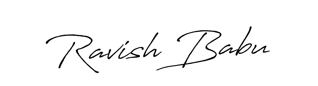 You should practise on your own different ways (Antro_Vectra_Bolder) to write your name (Ravish Babu) in signature. don't let someone else do it for you. Ravish Babu signature style 7 images and pictures png