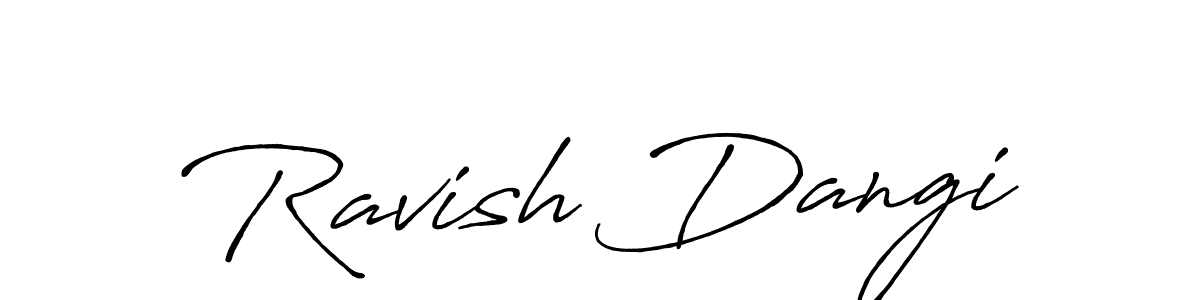 You can use this online signature creator to create a handwritten signature for the name Ravish Dangi. This is the best online autograph maker. Ravish Dangi signature style 7 images and pictures png