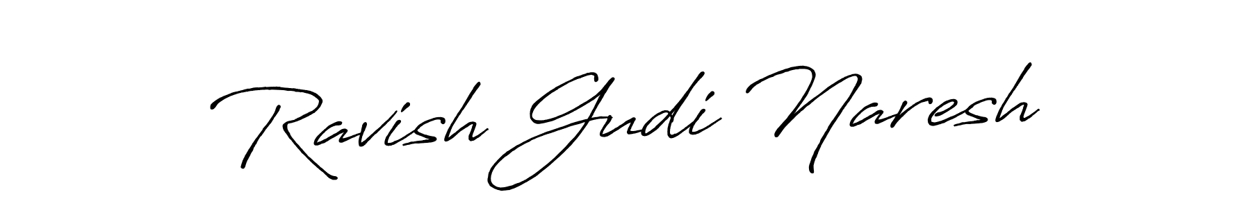 Make a short Ravish Gudi Naresh signature style. Manage your documents anywhere anytime using Antro_Vectra_Bolder. Create and add eSignatures, submit forms, share and send files easily. Ravish Gudi Naresh signature style 7 images and pictures png