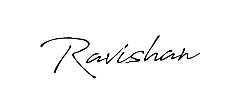 Make a beautiful signature design for name Ravishan. With this signature (Antro_Vectra_Bolder) style, you can create a handwritten signature for free. Ravishan signature style 7 images and pictures png