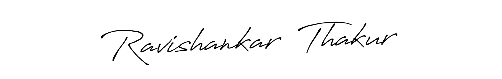 How to make Ravishankar  Thakur name signature. Use Antro_Vectra_Bolder style for creating short signs online. This is the latest handwritten sign. Ravishankar  Thakur signature style 7 images and pictures png