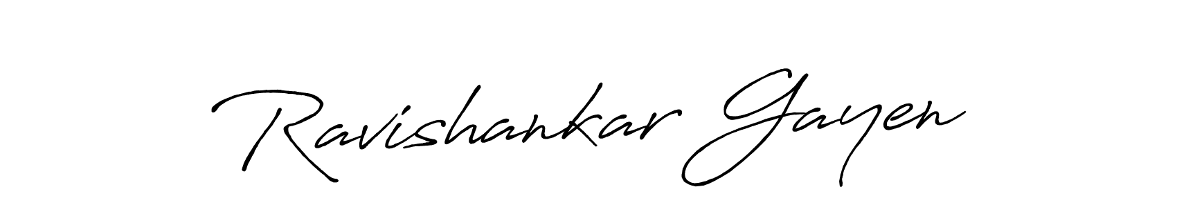 Use a signature maker to create a handwritten signature online. With this signature software, you can design (Antro_Vectra_Bolder) your own signature for name Ravishankar Gayen. Ravishankar Gayen signature style 7 images and pictures png