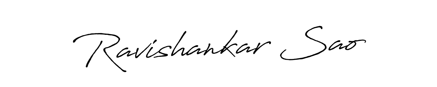 Use a signature maker to create a handwritten signature online. With this signature software, you can design (Antro_Vectra_Bolder) your own signature for name Ravishankar Sao. Ravishankar Sao signature style 7 images and pictures png