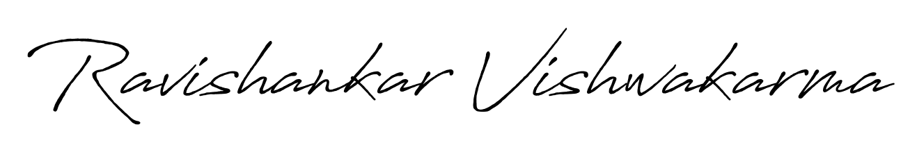 Antro_Vectra_Bolder is a professional signature style that is perfect for those who want to add a touch of class to their signature. Get Ravishankar Vishwakarma name fancy signature for free. Ravishankar Vishwakarma signature style 7 images and pictures png